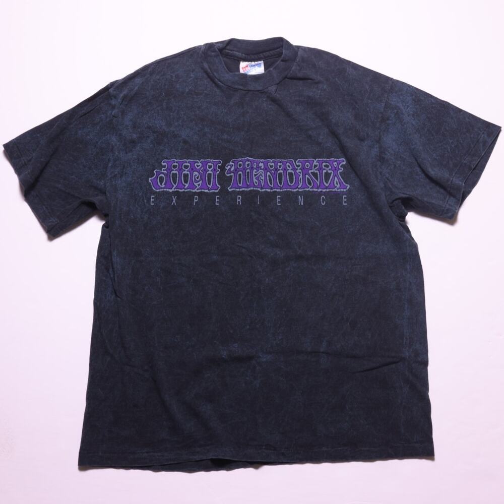 Vintage Jimi Hendrix Experience Tee Hanes Beefy Acid Wash Graphic T-Shirt L